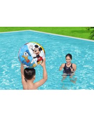 Lopta Bestway® 91098, Mickey&Friends, plážová, detská, nafukovacia, do vody, 51 cm