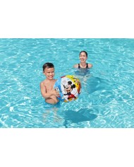 Lopta Bestway® 91098, Mickey&Friends, plážová, detská, nafukovacia, do vody, 51 cm