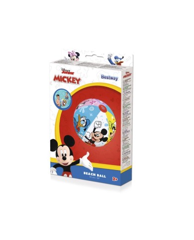 Lopta Bestway® 91098, Mickey&Friends, plážová, detská, nafukovacia, do vody, 51 cm