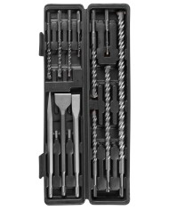 Sada vrtákov a sekáčov Strend Pro SD043, 12 dielna, SDS+, v kufri