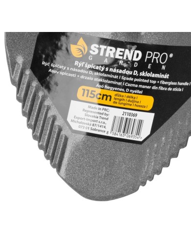 Rýľ Strend Pro Garden ErgoBULL, špicatý, so sklolaminátovou násadou D 1150 mm