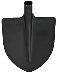 Lopata S510SL špicatá, čierna, bez násady, 265x270 mm