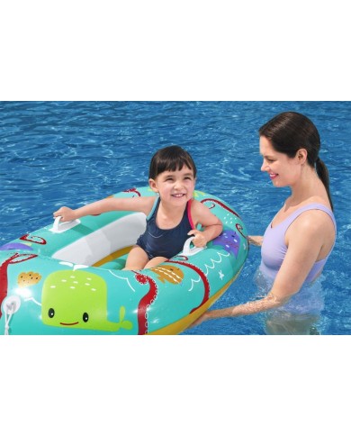 Čln Bestway® 34009, Happy Crustacean, detský, nafukovací, 119x79 cm