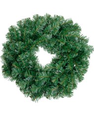 Veniec MagicHome Vianoce, prírodný, 45 cm, 100 vetiev, HUSTÝ