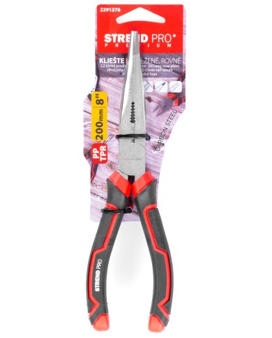 Kliešte Strend Pro Premium ComfortGrip DL412, 200 mm, s dlhými čeľusťami