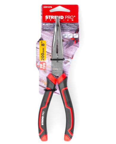 Kliešte Strend Pro Premium ComfortGrip DL413, 200 mm, so zahnutým nosom