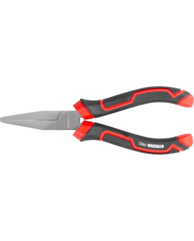 Kliešte Strend Pro Premium ComfortGrip DL414, 160 mm, s plochým nosom