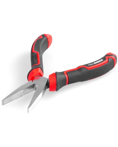 Kliešte Strend Pro Premium ComfortGrip DL414, 160 mm, s plochým nosom