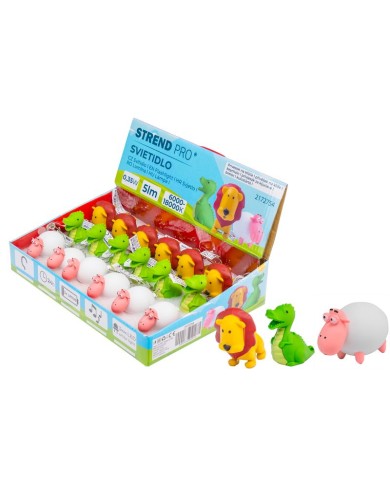 Svietidlo Strend Pro Keychain, kľúčenka, prívesok so zvukom, ovca/lev/drak, LED 5 lm