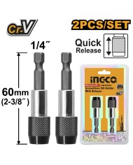Bit nadstavec rýchloupínací 60mm sada 2ks INGCO
