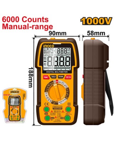 Multimeter digitálny 1000V INGCO INDUSTRIAL