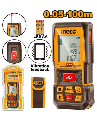 Merač vzdialenosti laserový digitálny 100m INGCO INDUSTRIAL