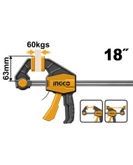 Svorka stolárska rýchloupínacia 63x450mm INGCO KLC