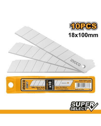 Čepeľ náhradná 18x100mm INGCO sada 10ks KLC