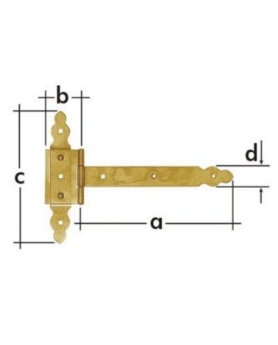 Záves bránkový ozdobný 250x60x215x2,5 mm