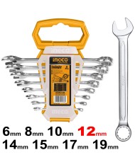 Kľuč očkoplochý sada 8ks 6-12-19mm INGCO Industrial