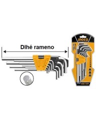 Kľuč imbus sada 9ks CrV 1.5-10mm INGCO Industrial KLC