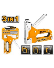 Zošívačka - sponkovačka kovová 3v1, 4-14mm, /U-spony aj klince/ INGCO KLC