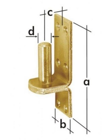 Držiak čapu kovový 11x104x4mm o13 mm bal/10ks