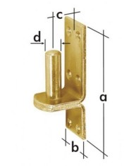 Držiak čapu kovový 11x104x4mm o13 mm bal/10ks