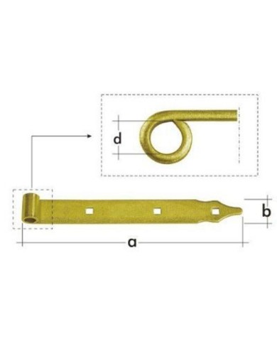 Záves pásový 400x35 /4 bal 10ks /bez protikusu/