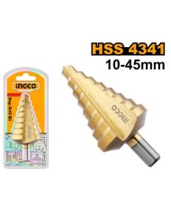 Vrták stupňovitý na kov s titanovým povrchom 10-45mm INGCO