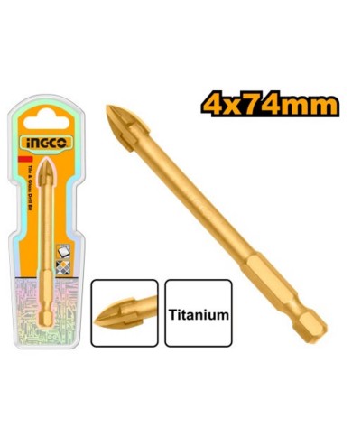 Vrták na dlaždice a sklo 4x74mm INGCO INDUSTRIAL