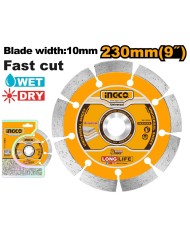 Kotúč diamantový o230x22,2 mm SEGMENT INGCO