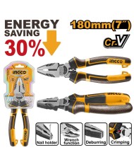 Kliešte kombinované s dlhou pákou CrV 180mm INGCO Industrial