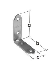 Uholník úzky 40x40x15x1,5 mm ZN bal/50ks