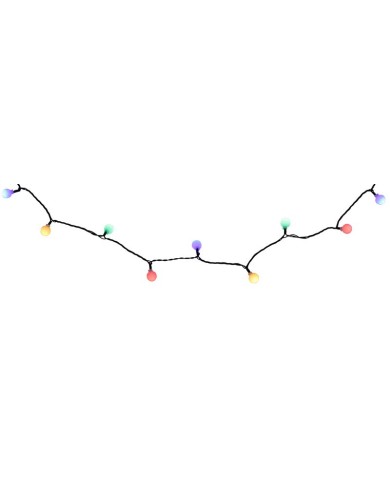 Reťaz MagicHome Vianoce Cherry Balls, 100x LED multicolor, IP44, 8 funkcií, osvetlenie, L-9,90 m