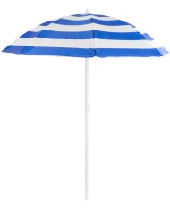 Slnečník DALIA 180 cm, 32/32 mm, s naklápacím kĺbom, modro-biely, plážový