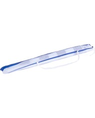 Slnečník DALIA 180 cm, 32/32 mm, s naklápacím kĺbom, modro-biely, plážový