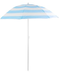 Slnečník DALIA 180 cm, 32/32 mm, s naklápacím kĺbom, tyrkysovo-biely, plážový