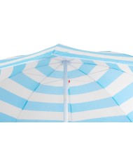 Slnečník DALIA 180 cm, 32/32 mm, s naklápacím kĺbom, tyrkysovo-biely, plážový