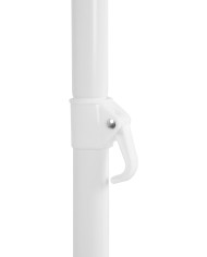 Slnečník DALIA 180 cm, 32/32 mm, s naklápacím kĺbom, tyrkysovo-biely, plážový