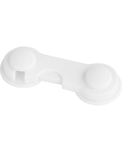 Poistka Strend Pro, detská, bezpečnostný zámok na dvierka a nábytok, plastová, nalepovacia, 9,7x3,7 cm