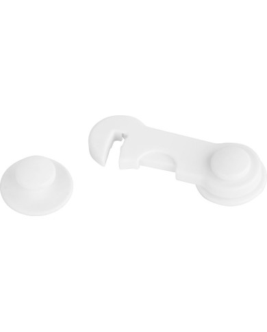 Poistka Strend Pro, detská, bezpečnostný zámok na dvierka a nábytok, plastová, nalepovacia, 9,7x3,7 cm