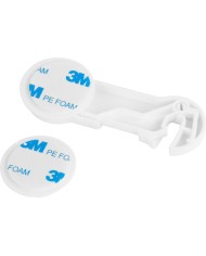 Poistka Strend Pro, detská, bezpečnostný zámok na dvierka a nábytok, plastová, nalepovacia, 9,7x3,7 cm