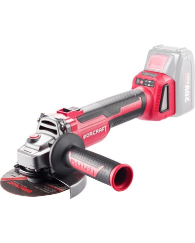 Brúska Worcraft CAG-S20LiBH ShareSYS, 125 mm, uhlová, 20V Li-ion, bezuhlíková