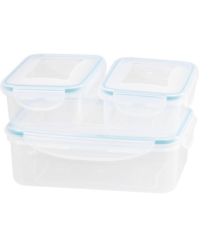 Dóza MagicHome, hranatá, s termo taškou, sada 3 ks, 1x 1500 ml + 2x 500 ml