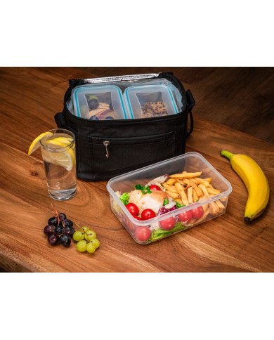 Dóza MagicHome, hranatá, s termo taškou, sada 3 ks, 1x 1500 ml + 2x 500 ml