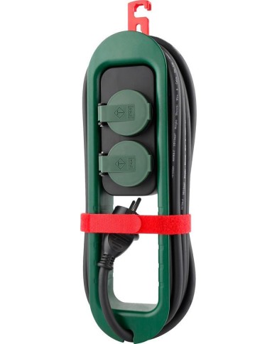 Kábel Strend Pro FS0701, L-3.20 m, predlžovací, 2x zásuvka, na zavesenie, IP44