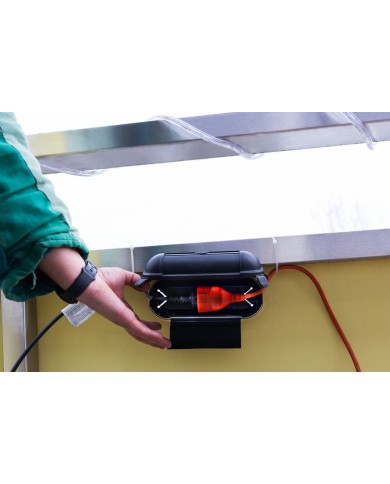 Kryt Strend Pro, na predlžovací kábel, bezpečnostný, ochranný, IP44