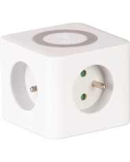 Kábel Strend Pro, predlžovací, tvar kocka, USB-C + A, bezdrôtové nabíjanie, 1,4 m, Wireless