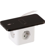 Kábel Strend Pro, predlžovací, tvar kocka, USB-C + A, bezdrôtové nabíjanie, 1,4 m, Wireless