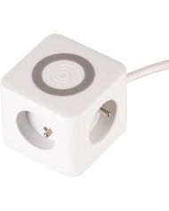 Kábel Strend Pro, predlžovací, tvar kocka, USB-C + A, bezdrôtové nabíjanie, 1,4 m, Wireless