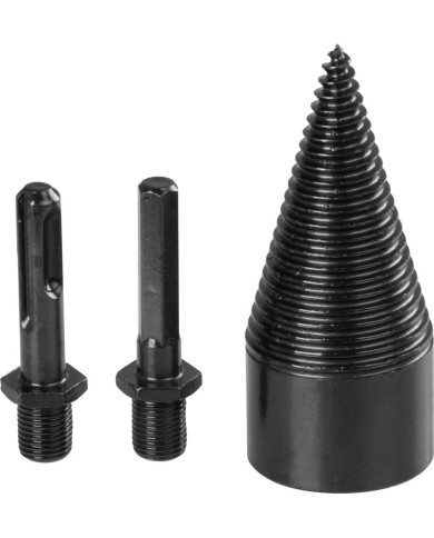 Tŕň Strend Pro, štiepací klin, kužeľ, 42 mm, adaptéry HEX 1/2" a SDS+, na drevo