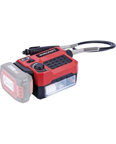 Brúska Worcraft CEMG-S20Li, ShareSYS, 20V Li-Ion, mini, priama, vŕtanie a brúsenie