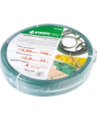 Sada drôtov Strend Pro, na pletivo Pwire.mc PVC, napínací L-100 m a viazací L-25 m drôt, 4x napínač drôtu